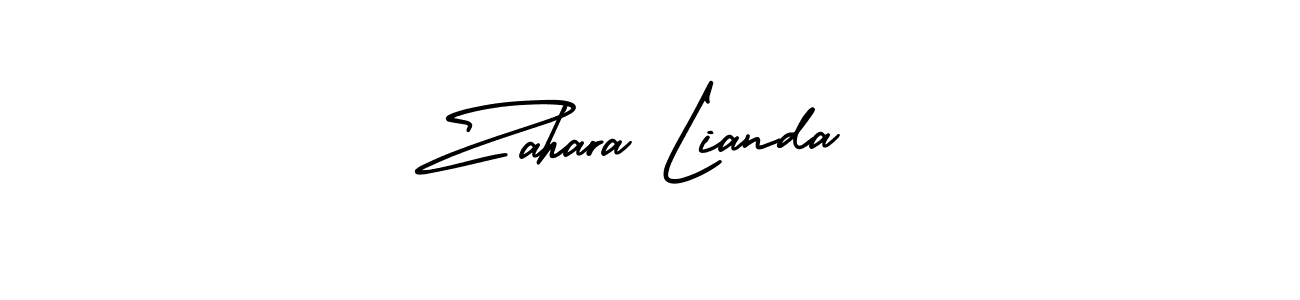 Make a beautiful signature design for name Zahara Lianda. With this signature (AmerikaSignatureDemo-Regular) style, you can create a handwritten signature for free. Zahara Lianda signature style 3 images and pictures png