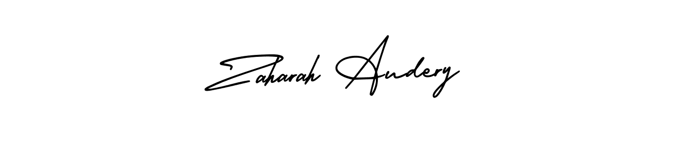Also You can easily find your signature by using the search form. We will create Zaharah Audery name handwritten signature images for you free of cost using AmerikaSignatureDemo-Regular sign style. Zaharah Audery signature style 3 images and pictures png