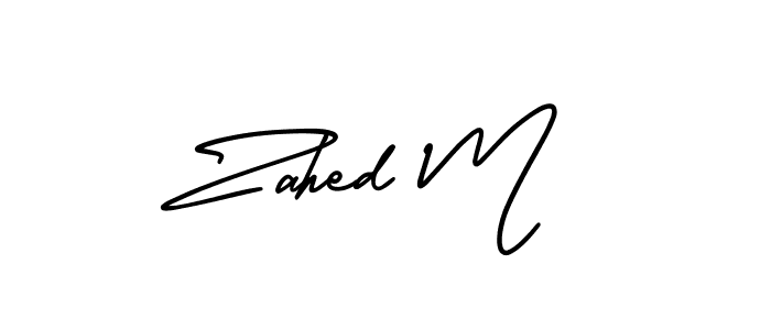 Best and Professional Signature Style for Zahed M. AmerikaSignatureDemo-Regular Best Signature Style Collection. Zahed M signature style 3 images and pictures png