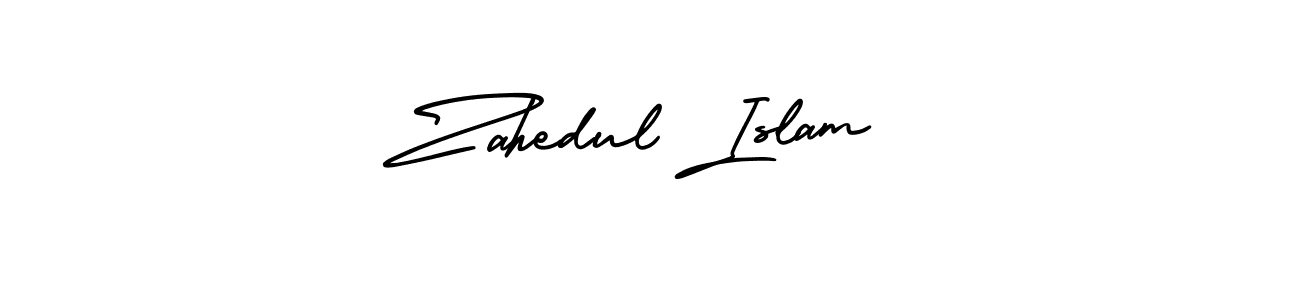 Zahedul Islam stylish signature style. Best Handwritten Sign (AmerikaSignatureDemo-Regular) for my name. Handwritten Signature Collection Ideas for my name Zahedul Islam. Zahedul Islam signature style 3 images and pictures png