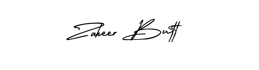 You should practise on your own different ways (AmerikaSignatureDemo-Regular) to write your name (Zaheer Butt) in signature. don't let someone else do it for you. Zaheer Butt signature style 3 images and pictures png