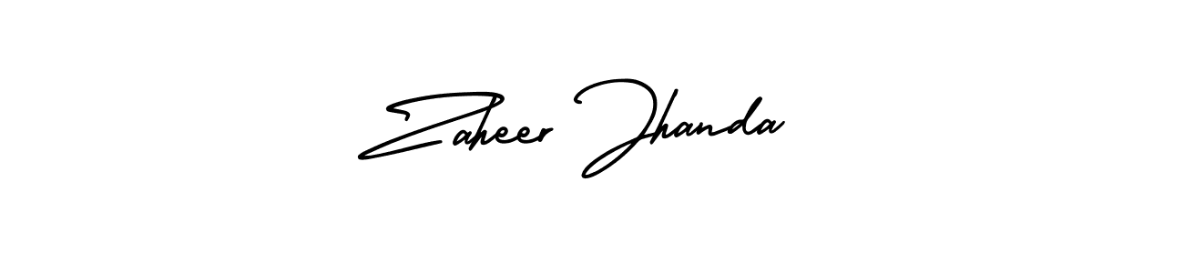 Also You can easily find your signature by using the search form. We will create Zaheer Jhanda name handwritten signature images for you free of cost using AmerikaSignatureDemo-Regular sign style. Zaheer Jhanda signature style 3 images and pictures png