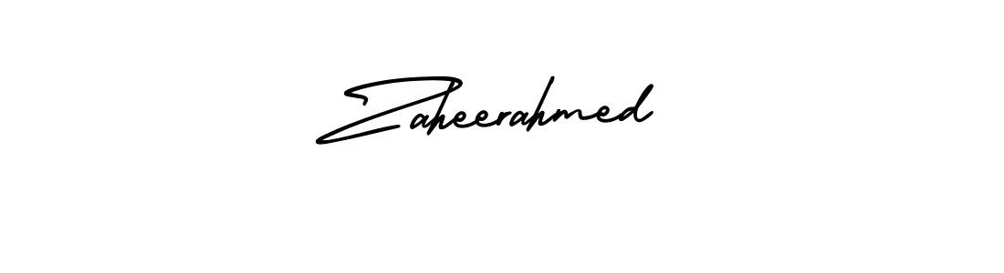 Make a short Zaheerahmed signature style. Manage your documents anywhere anytime using AmerikaSignatureDemo-Regular. Create and add eSignatures, submit forms, share and send files easily. Zaheerahmed signature style 3 images and pictures png