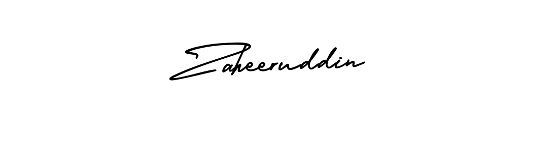 Create a beautiful signature design for name Zaheeruddin. With this signature (AmerikaSignatureDemo-Regular) fonts, you can make a handwritten signature for free. Zaheeruddin signature style 3 images and pictures png