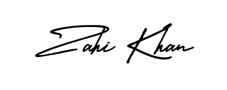 Get an exclusive digital autograph for Zahi Khan. The AmerikaSignatureDemo-Regular typeface captures the charm of real penmanship on paper. Zahi Khan signature style 3 images and pictures png