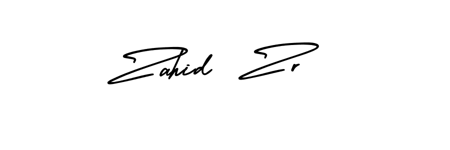 Create a beautiful signature design for name Zahid  Zr. With this signature (AmerikaSignatureDemo-Regular) fonts, you can make a handwritten signature for free. Zahid  Zr signature style 3 images and pictures png