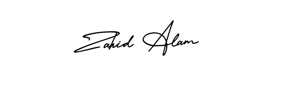 if you are searching for the best signature style for your name Zahid Alam. so please give up your signature search. here we have designed multiple signature styles  using AmerikaSignatureDemo-Regular. Zahid Alam signature style 3 images and pictures png