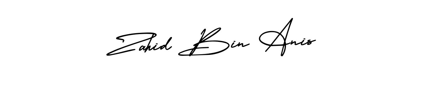 How to make Zahid Bin Anis signature? AmerikaSignatureDemo-Regular is a professional autograph style. Create handwritten signature for Zahid Bin Anis name. Zahid Bin Anis signature style 3 images and pictures png