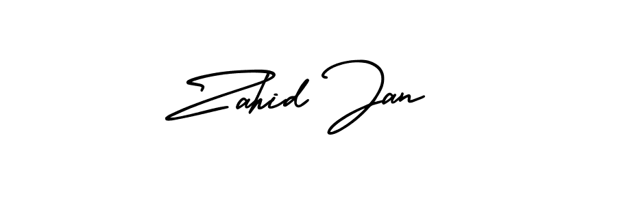 Make a beautiful signature design for name Zahid Jan. Use this online signature maker to create a handwritten signature for free. Zahid Jan signature style 3 images and pictures png