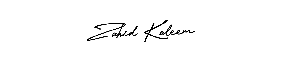 Similarly AmerikaSignatureDemo-Regular is the best handwritten signature design. Signature creator online .You can use it as an online autograph creator for name Zahid Kaleem. Zahid Kaleem signature style 3 images and pictures png