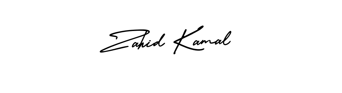 Design your own signature with our free online signature maker. With this signature software, you can create a handwritten (AmerikaSignatureDemo-Regular) signature for name Zahid Kamal. Zahid Kamal signature style 3 images and pictures png