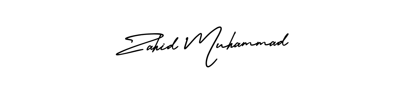 Design your own signature with our free online signature maker. With this signature software, you can create a handwritten (AmerikaSignatureDemo-Regular) signature for name Zahid Muhammad. Zahid Muhammad signature style 3 images and pictures png