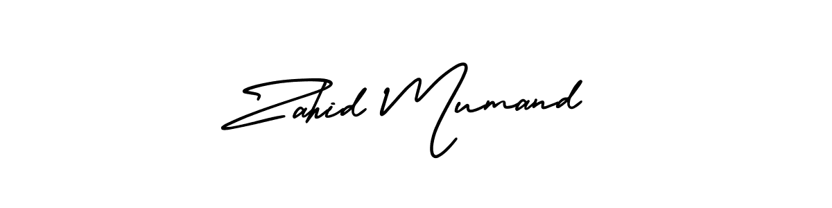 This is the best signature style for the Zahid Mumand name. Also you like these signature font (AmerikaSignatureDemo-Regular). Mix name signature. Zahid Mumand signature style 3 images and pictures png