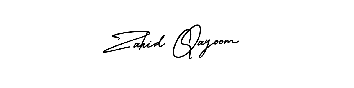 Also we have Zahid Qayoom name is the best signature style. Create professional handwritten signature collection using AmerikaSignatureDemo-Regular autograph style. Zahid Qayoom signature style 3 images and pictures png