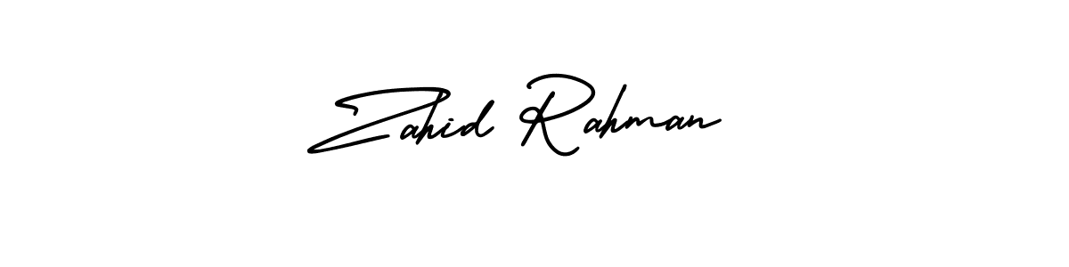 Design your own signature with our free online signature maker. With this signature software, you can create a handwritten (AmerikaSignatureDemo-Regular) signature for name Zahid Rahman. Zahid Rahman signature style 3 images and pictures png