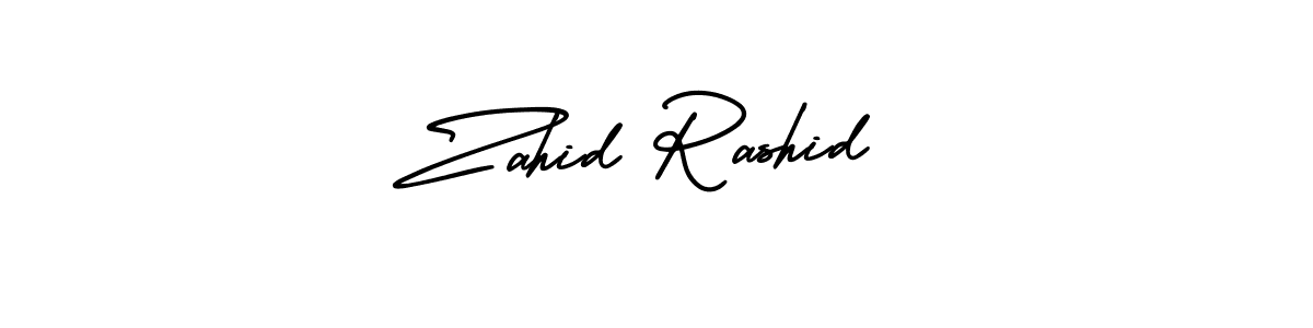 How to make Zahid Rashid signature? AmerikaSignatureDemo-Regular is a professional autograph style. Create handwritten signature for Zahid Rashid name. Zahid Rashid signature style 3 images and pictures png