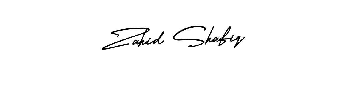 Create a beautiful signature design for name Zahid Shafiq. With this signature (AmerikaSignatureDemo-Regular) fonts, you can make a handwritten signature for free. Zahid Shafiq signature style 3 images and pictures png