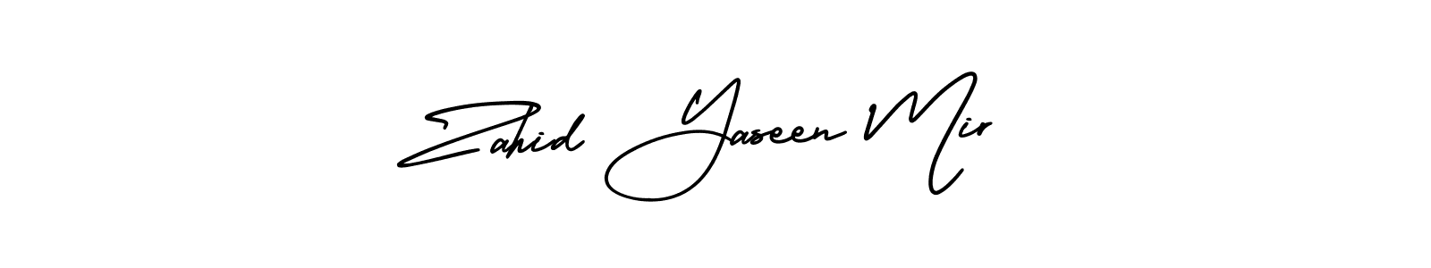 Create a beautiful signature design for name Zahid Yaseen Mir. With this signature (AmerikaSignatureDemo-Regular) fonts, you can make a handwritten signature for free. Zahid Yaseen Mir signature style 3 images and pictures png