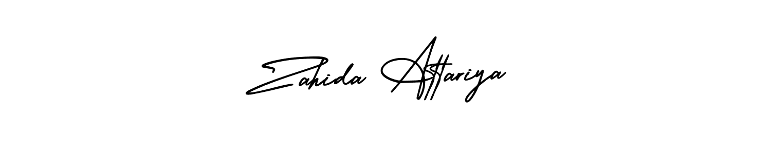 How to Draw Zahida Attariya signature style? AmerikaSignatureDemo-Regular is a latest design signature styles for name Zahida Attariya. Zahida Attariya signature style 3 images and pictures png