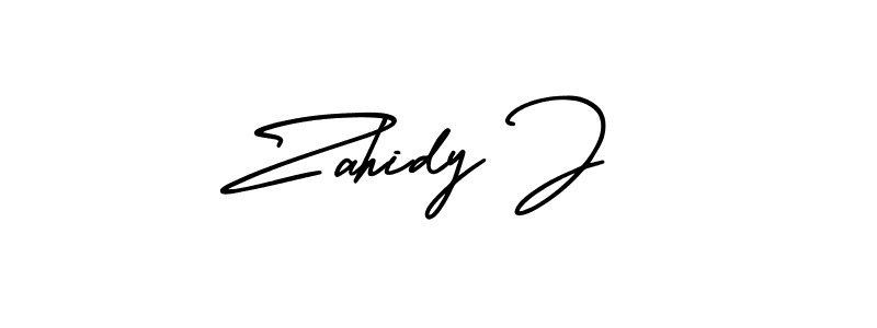 This is the best signature style for the Zahidy J name. Also you like these signature font (AmerikaSignatureDemo-Regular). Mix name signature. Zahidy J signature style 3 images and pictures png