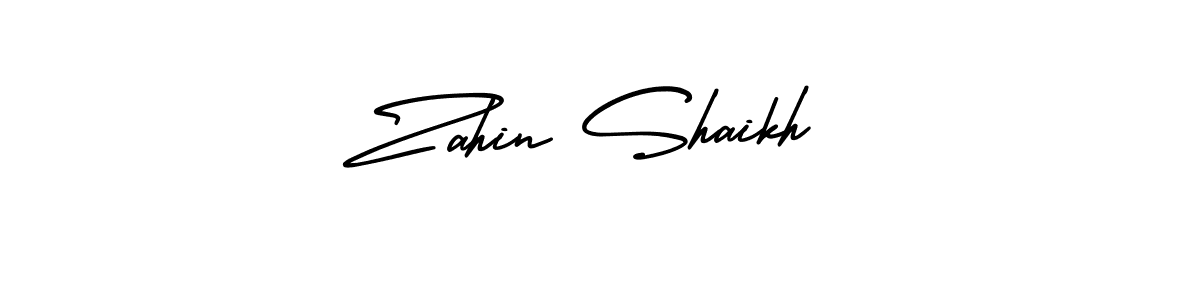 Best and Professional Signature Style for Zahin Shaikh. AmerikaSignatureDemo-Regular Best Signature Style Collection. Zahin Shaikh signature style 3 images and pictures png