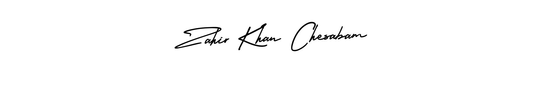 Use a signature maker to create a handwritten signature online. With this signature software, you can design (AmerikaSignatureDemo-Regular) your own signature for name Zahir Khan Chesabam. Zahir Khan Chesabam signature style 3 images and pictures png