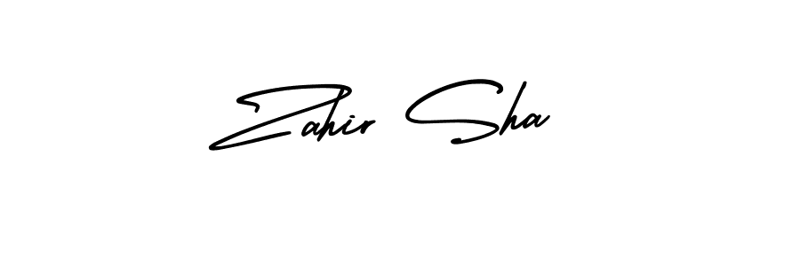 Create a beautiful signature design for name Zahir Sha. With this signature (AmerikaSignatureDemo-Regular) fonts, you can make a handwritten signature for free. Zahir Sha signature style 3 images and pictures png