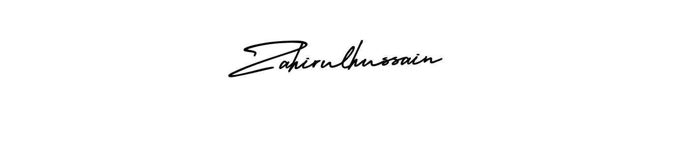 This is the best signature style for the Zahirulhussain name. Also you like these signature font (AmerikaSignatureDemo-Regular). Mix name signature. Zahirulhussain signature style 3 images and pictures png