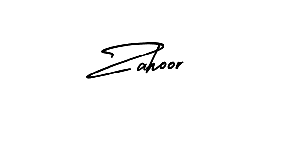 Create a beautiful signature design for name Zahoor. With this signature (AmerikaSignatureDemo-Regular) fonts, you can make a handwritten signature for free. Zahoor signature style 3 images and pictures png
