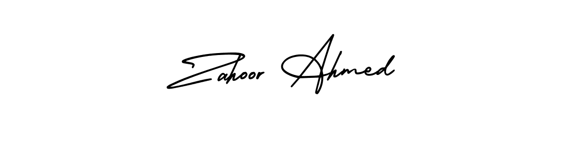 How to make Zahoor Ahmed signature? AmerikaSignatureDemo-Regular is a professional autograph style. Create handwritten signature for Zahoor Ahmed name. Zahoor Ahmed signature style 3 images and pictures png