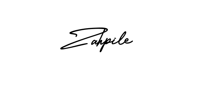 AmerikaSignatureDemo-Regular is a professional signature style that is perfect for those who want to add a touch of class to their signature. It is also a great choice for those who want to make their signature more unique. Get Zahpile name to fancy signature for free. Zahpile signature style 3 images and pictures png