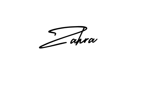 Create a beautiful signature design for name Zahra. With this signature (AmerikaSignatureDemo-Regular) fonts, you can make a handwritten signature for free. Zahra signature style 3 images and pictures png