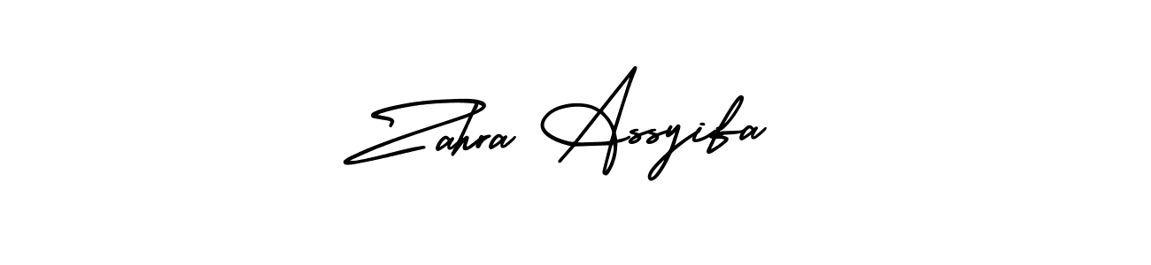 AmerikaSignatureDemo-Regular is a professional signature style that is perfect for those who want to add a touch of class to their signature. It is also a great choice for those who want to make their signature more unique. Get Zahra Assyifa name to fancy signature for free. Zahra Assyifa signature style 3 images and pictures png