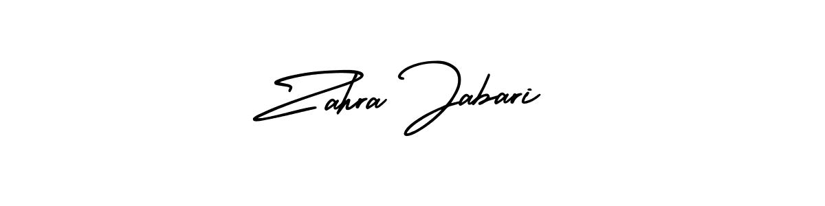 Also You can easily find your signature by using the search form. We will create Zahra Jabari name handwritten signature images for you free of cost using AmerikaSignatureDemo-Regular sign style. Zahra Jabari signature style 3 images and pictures png