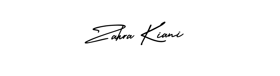 How to Draw Zahra Kiani signature style? AmerikaSignatureDemo-Regular is a latest design signature styles for name Zahra Kiani. Zahra Kiani signature style 3 images and pictures png