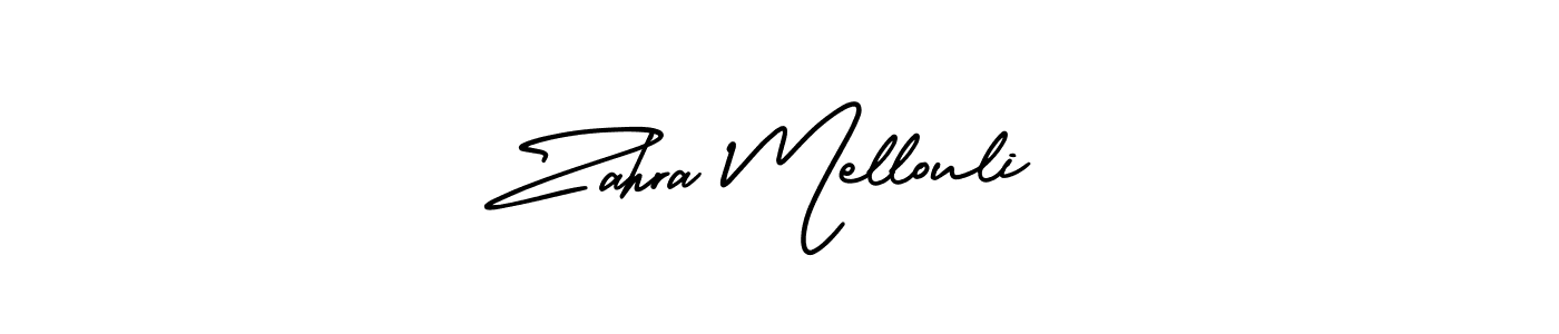 Also we have Zahra Mellouli name is the best signature style. Create professional handwritten signature collection using AmerikaSignatureDemo-Regular autograph style. Zahra Mellouli signature style 3 images and pictures png