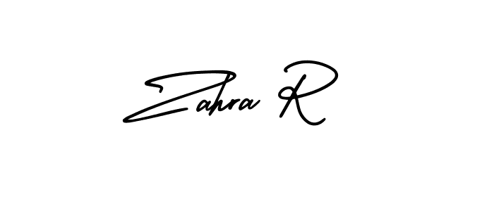 Best and Professional Signature Style for Zahra R. AmerikaSignatureDemo-Regular Best Signature Style Collection. Zahra R signature style 3 images and pictures png