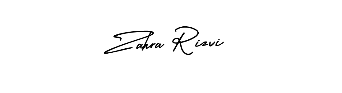 Create a beautiful signature design for name Zahra Rizvi. With this signature (AmerikaSignatureDemo-Regular) fonts, you can make a handwritten signature for free. Zahra Rizvi signature style 3 images and pictures png