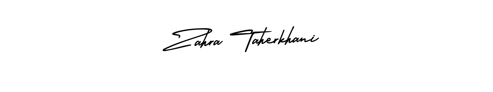 Similarly AmerikaSignatureDemo-Regular is the best handwritten signature design. Signature creator online .You can use it as an online autograph creator for name Zahra Taherkhani. Zahra Taherkhani signature style 3 images and pictures png