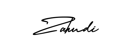 Create a beautiful signature design for name Zahudi. With this signature (AmerikaSignatureDemo-Regular) fonts, you can make a handwritten signature for free. Zahudi signature style 3 images and pictures png