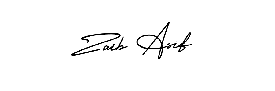 Design your own signature with our free online signature maker. With this signature software, you can create a handwritten (AmerikaSignatureDemo-Regular) signature for name Zaib Asif. Zaib Asif signature style 3 images and pictures png