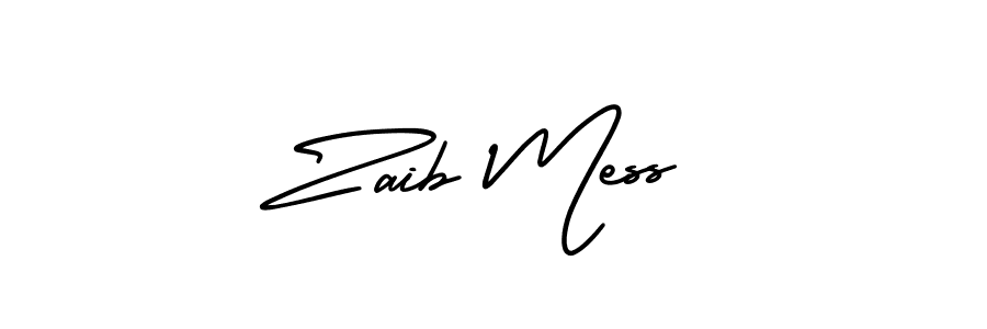 Use a signature maker to create a handwritten signature online. With this signature software, you can design (AmerikaSignatureDemo-Regular) your own signature for name Zaib Mess. Zaib Mess signature style 3 images and pictures png