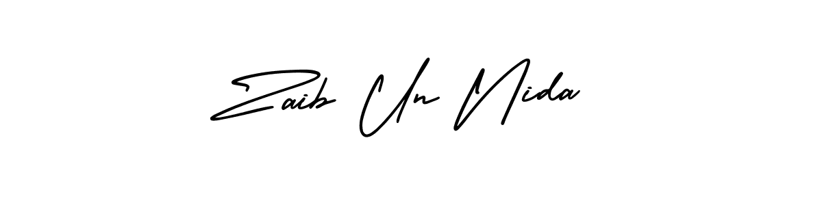 Here are the top 10 professional signature styles for the name Zaib Un Nida. These are the best autograph styles you can use for your name. Zaib Un Nida signature style 3 images and pictures png