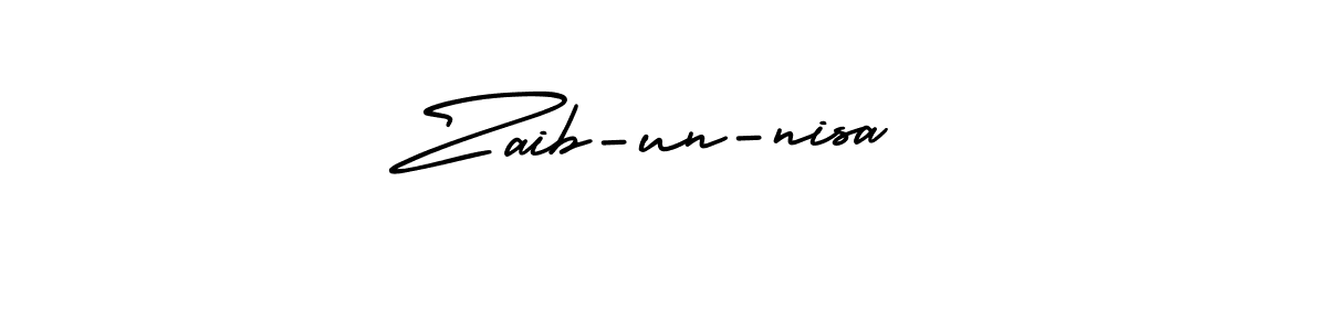 It looks lik you need a new signature style for name Zaib-un-nisa. Design unique handwritten (AmerikaSignatureDemo-Regular) signature with our free signature maker in just a few clicks. Zaib-un-nisa signature style 3 images and pictures png