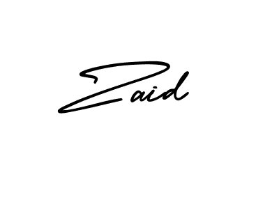 Make a beautiful signature design for name Zaid. With this signature (AmerikaSignatureDemo-Regular) style, you can create a handwritten signature for free. Zaid signature style 3 images and pictures png