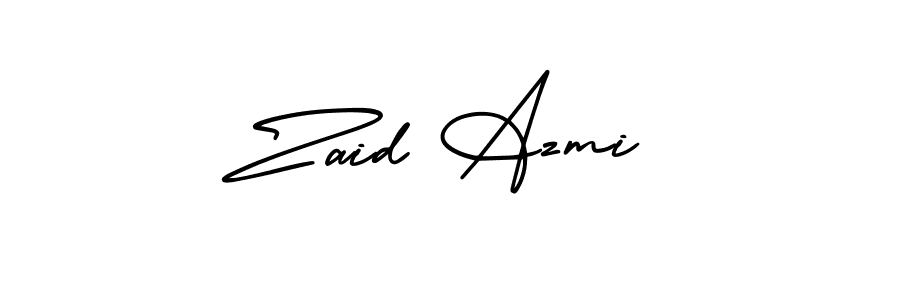 Zaid Azmi stylish signature style. Best Handwritten Sign (AmerikaSignatureDemo-Regular) for my name. Handwritten Signature Collection Ideas for my name Zaid Azmi. Zaid Azmi signature style 3 images and pictures png