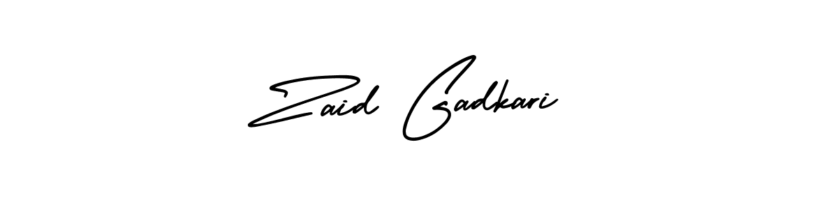 Best and Professional Signature Style for Zaid Gadkari. AmerikaSignatureDemo-Regular Best Signature Style Collection. Zaid Gadkari signature style 3 images and pictures png