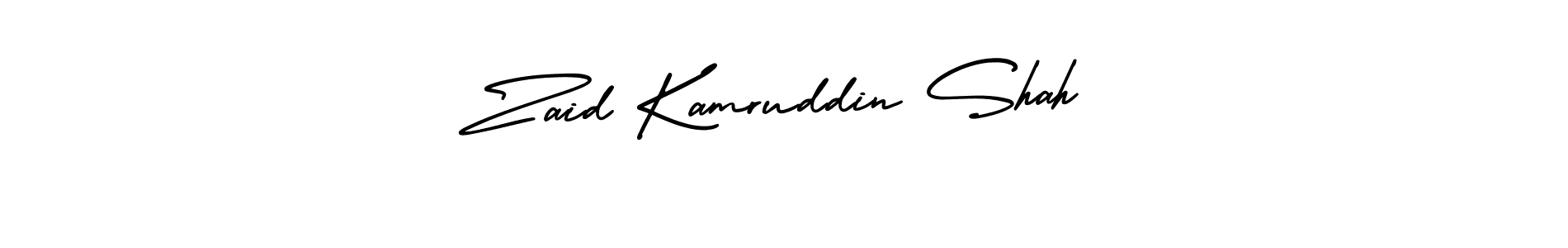 Design your own signature with our free online signature maker. With this signature software, you can create a handwritten (AmerikaSignatureDemo-Regular) signature for name Zaid Kamruddin Shah. Zaid Kamruddin Shah signature style 3 images and pictures png