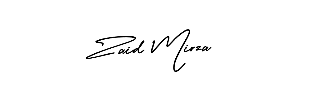 Create a beautiful signature design for name Zaid Mirza. With this signature (AmerikaSignatureDemo-Regular) fonts, you can make a handwritten signature for free. Zaid Mirza signature style 3 images and pictures png