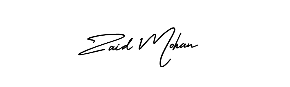 How to Draw Zaid Mohan signature style? AmerikaSignatureDemo-Regular is a latest design signature styles for name Zaid Mohan. Zaid Mohan signature style 3 images and pictures png